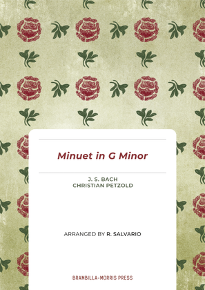 Book cover for Minuet in G Minor (Violins and Cello) - From Notebook of Anna Magdalena Bach