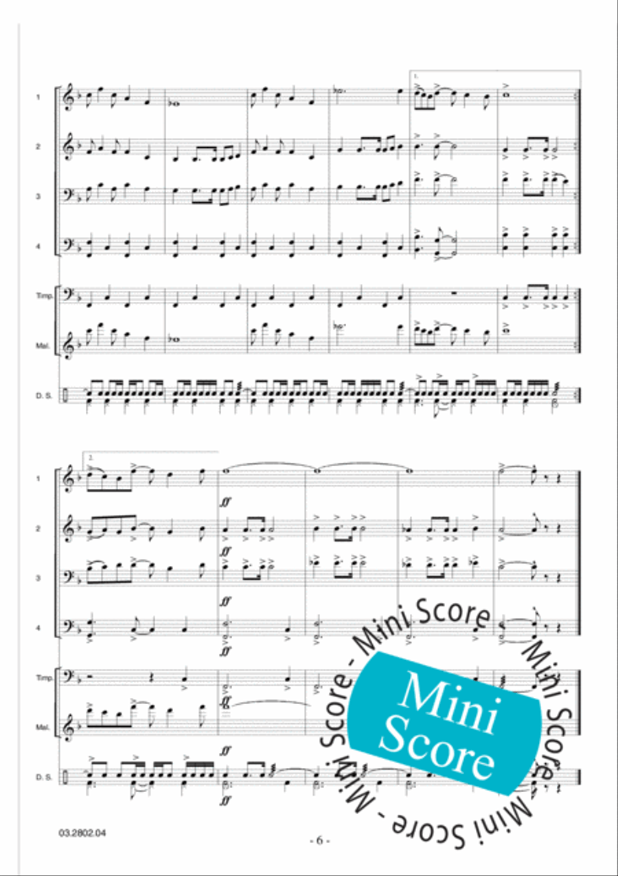 Adventure Games Concert Band scores gallery preview page 10