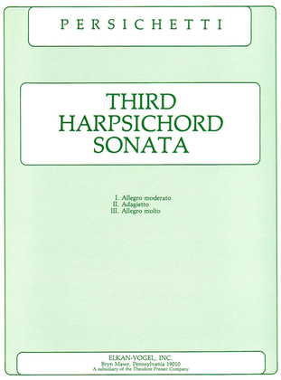 Book cover for Third Harpsichord Sonata