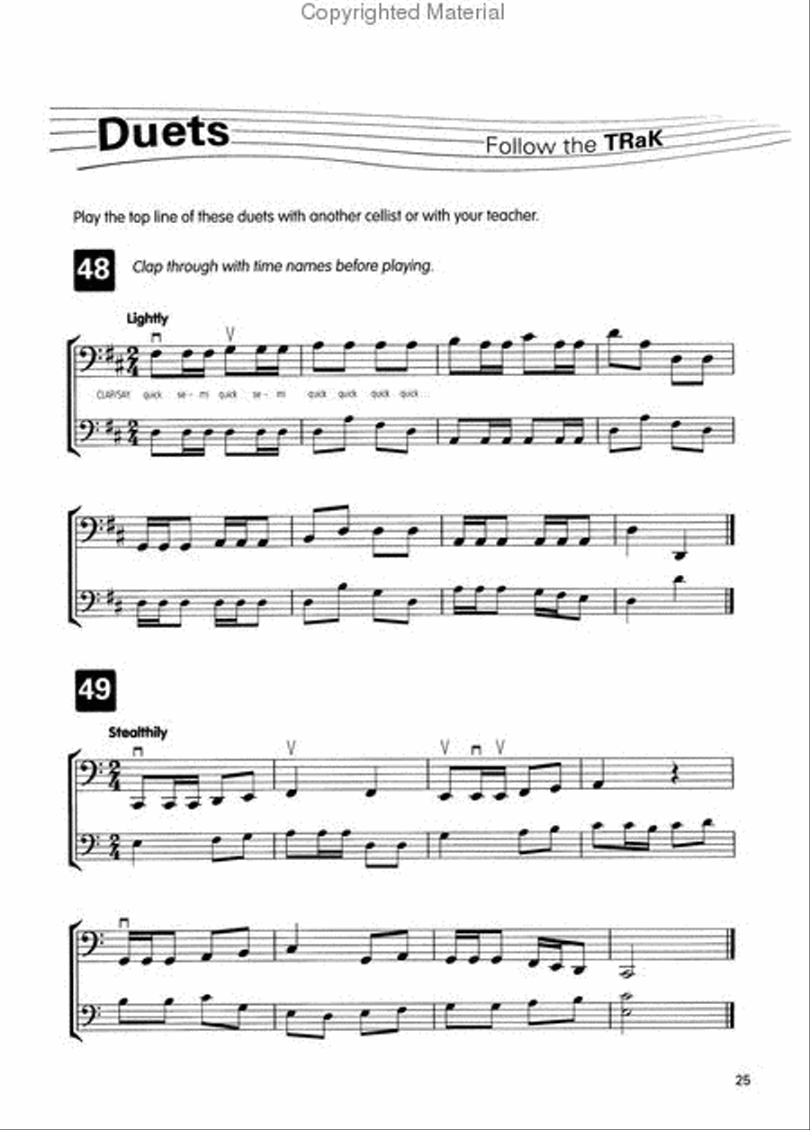 Right@Sight for Cello, Grade 1 [incl. CD] Cello scores gallery preview page 4