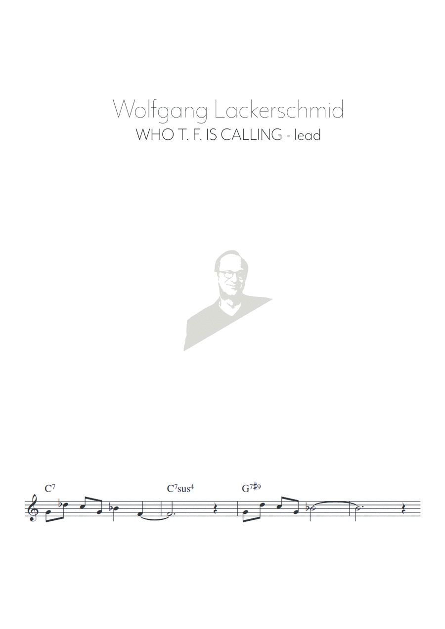 Who T. F. Is Calling Jazz Ensemble scores gallery preview page 1