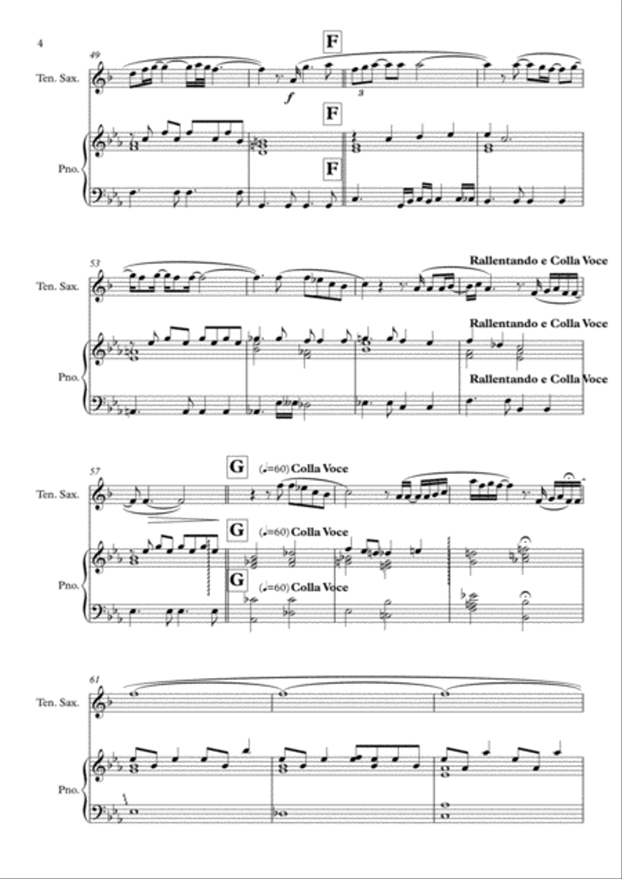 All In Love Is Fair Tenor Saxophone scores gallery preview page 4