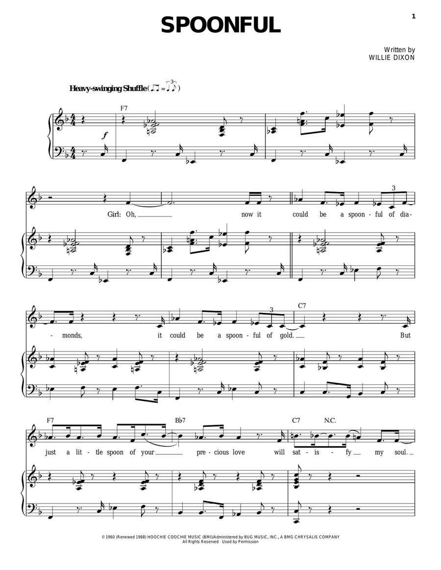 Spoonful Voice scores gallery preview page 1
