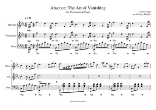 Absence: The Art of Vanishing For Percussion