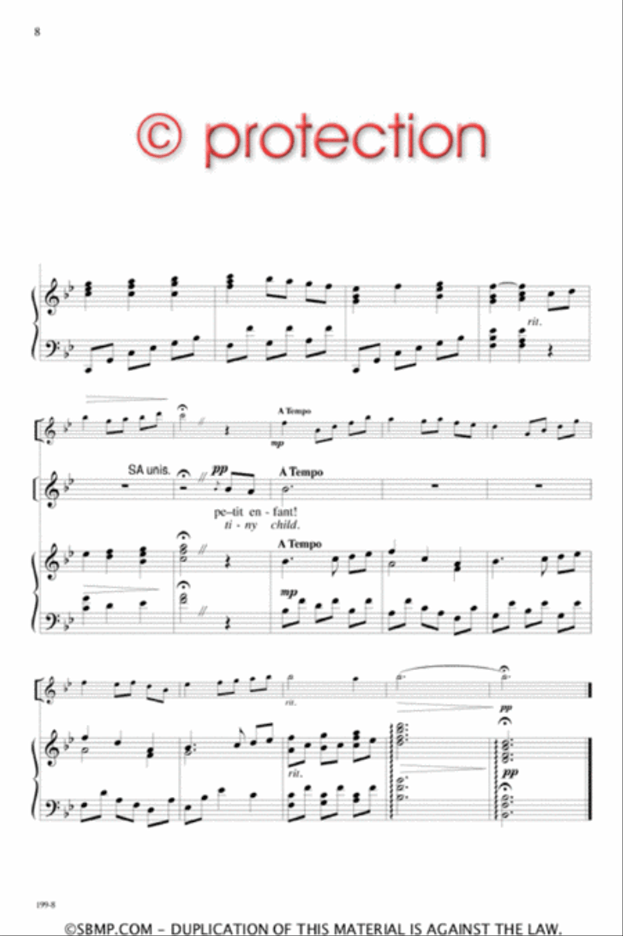 Petit Enfant - SA Octavo SA scores gallery preview page 7