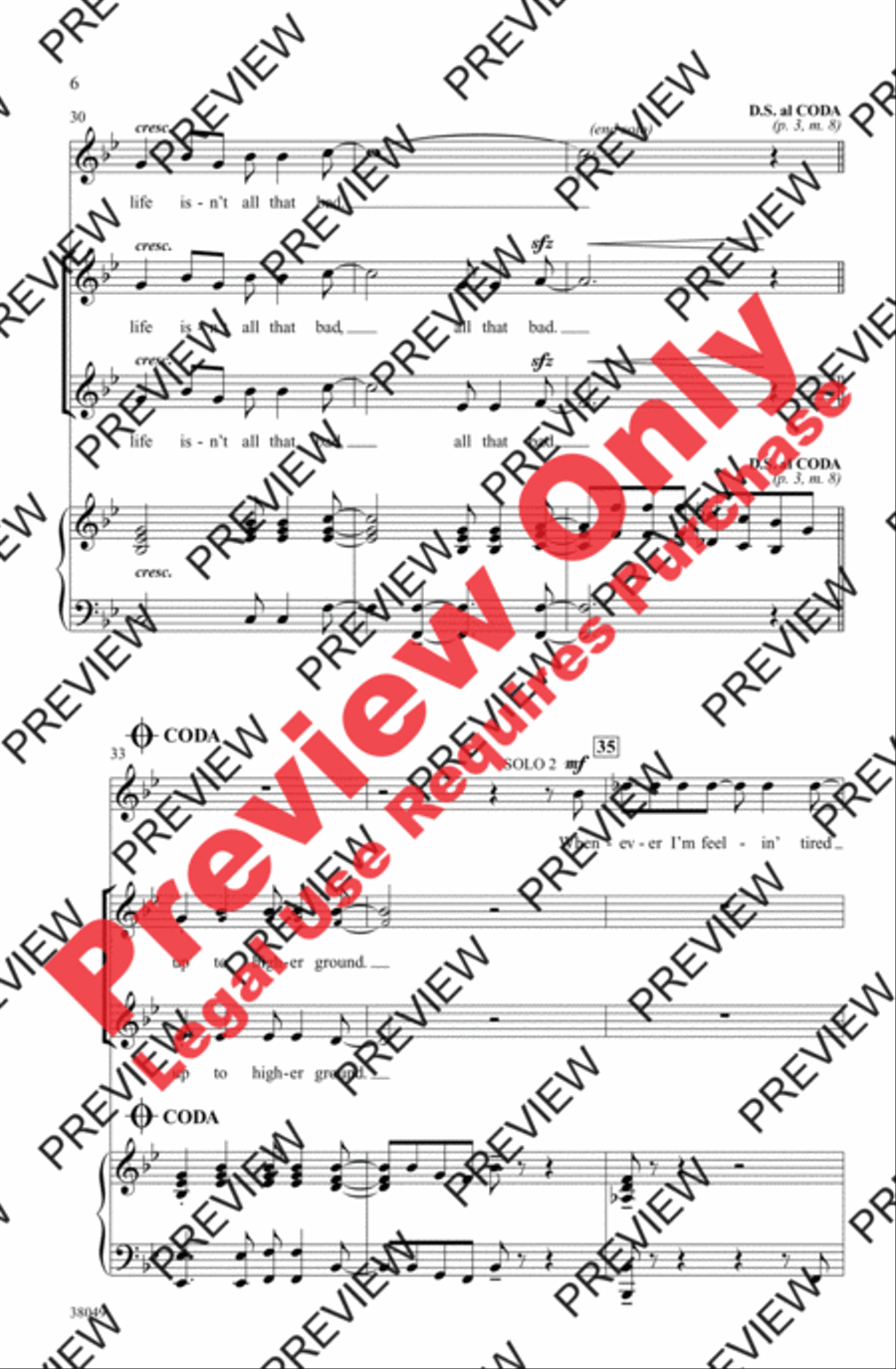 Lift Me Up! Lift Me Up! 2-Part scores gallery preview page 6
