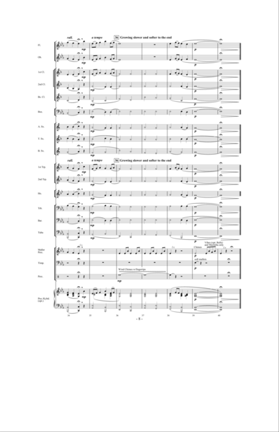 Olde English Hymn Concert Band scores gallery preview page 7