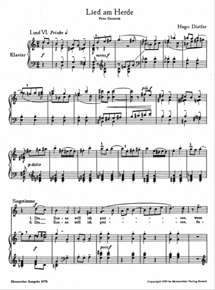 Lied am Herde, Op. 21/1 Alto Voice scores gallery preview page 2
