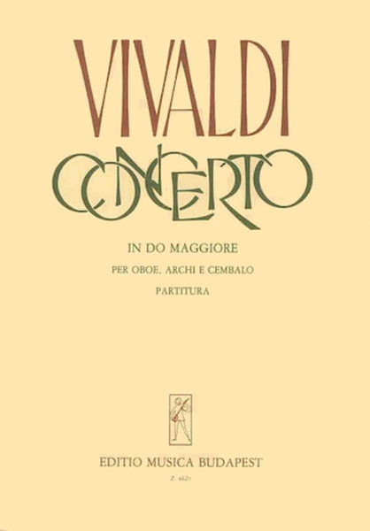 Concerto In Do Maggiore by Antonio Vivaldi Oboe - Sheet Music