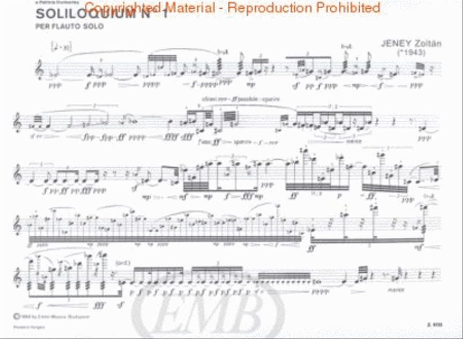 Soliloquium No. 1 Flute Solo scores gallery preview page 2