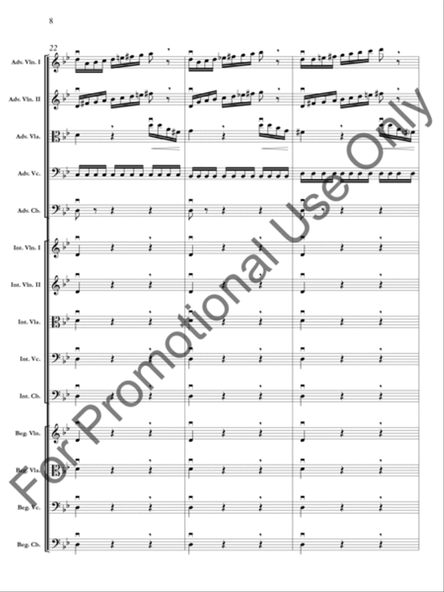 The Four Seasons: Summer: Presto, 3rd movement Orchestra scores gallery preview page 9