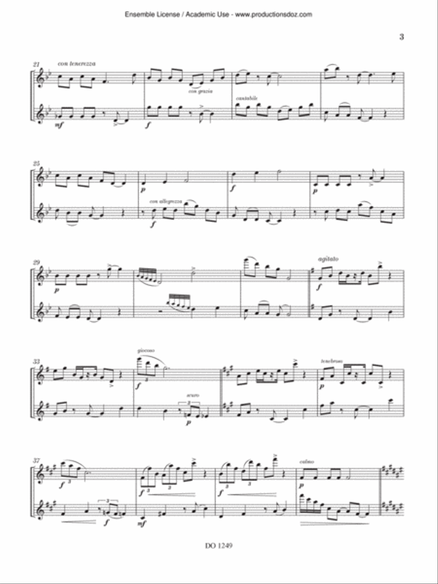 Quand bavardent les flûtes Flute Duet scores gallery preview page 3