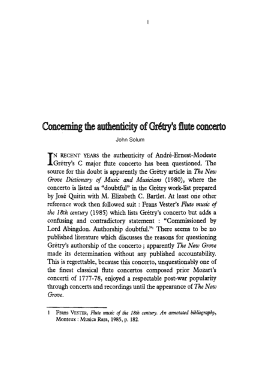 Concerto for flute and orchestra in C major Chamber Orchestra scores gallery preview page 3