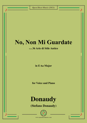 Donaudy-No,Non Mi Guardate,in E flat Major
