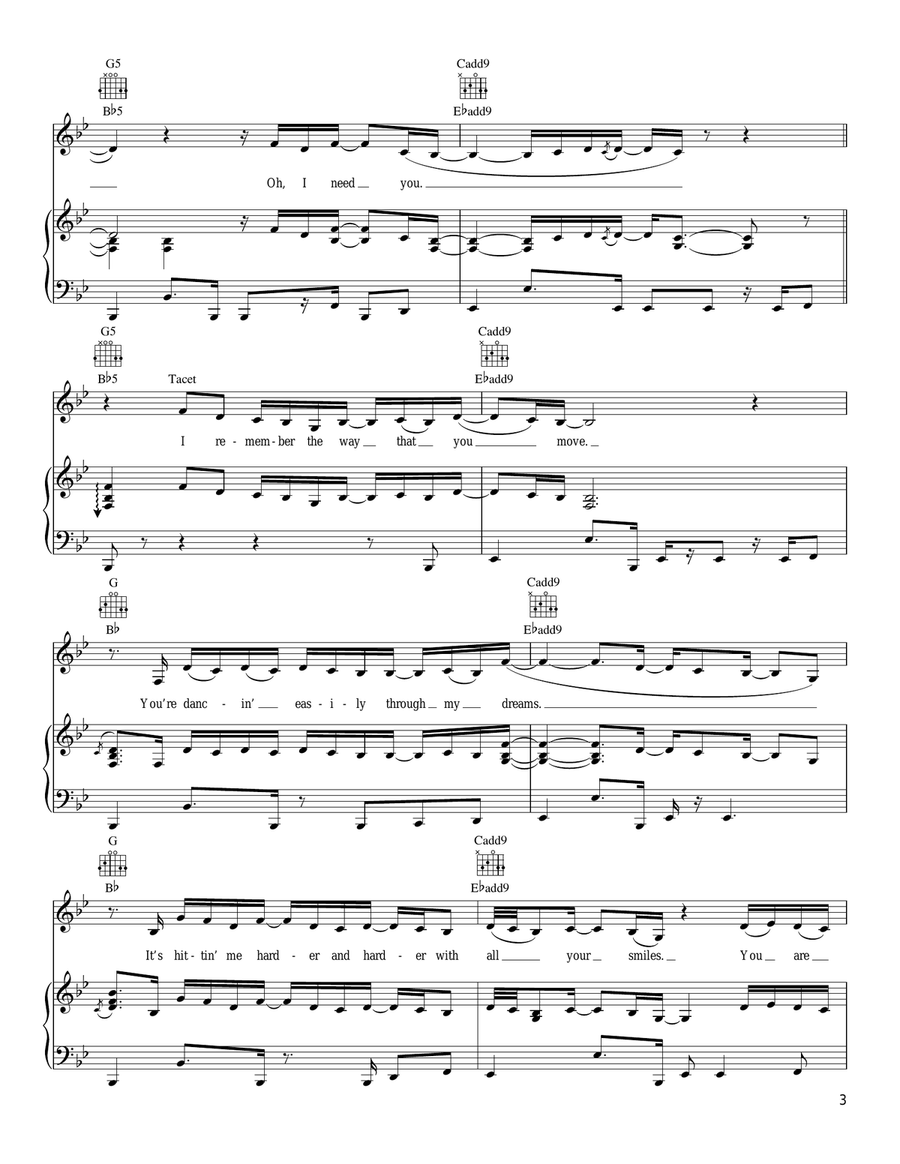 Magic Piano, Vocal, Guitar scores gallery preview page 3