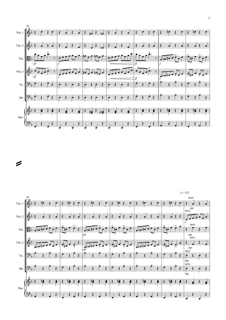 In the Hall of the Mountain King for String Orchestra String Quartet scores gallery preview page 3