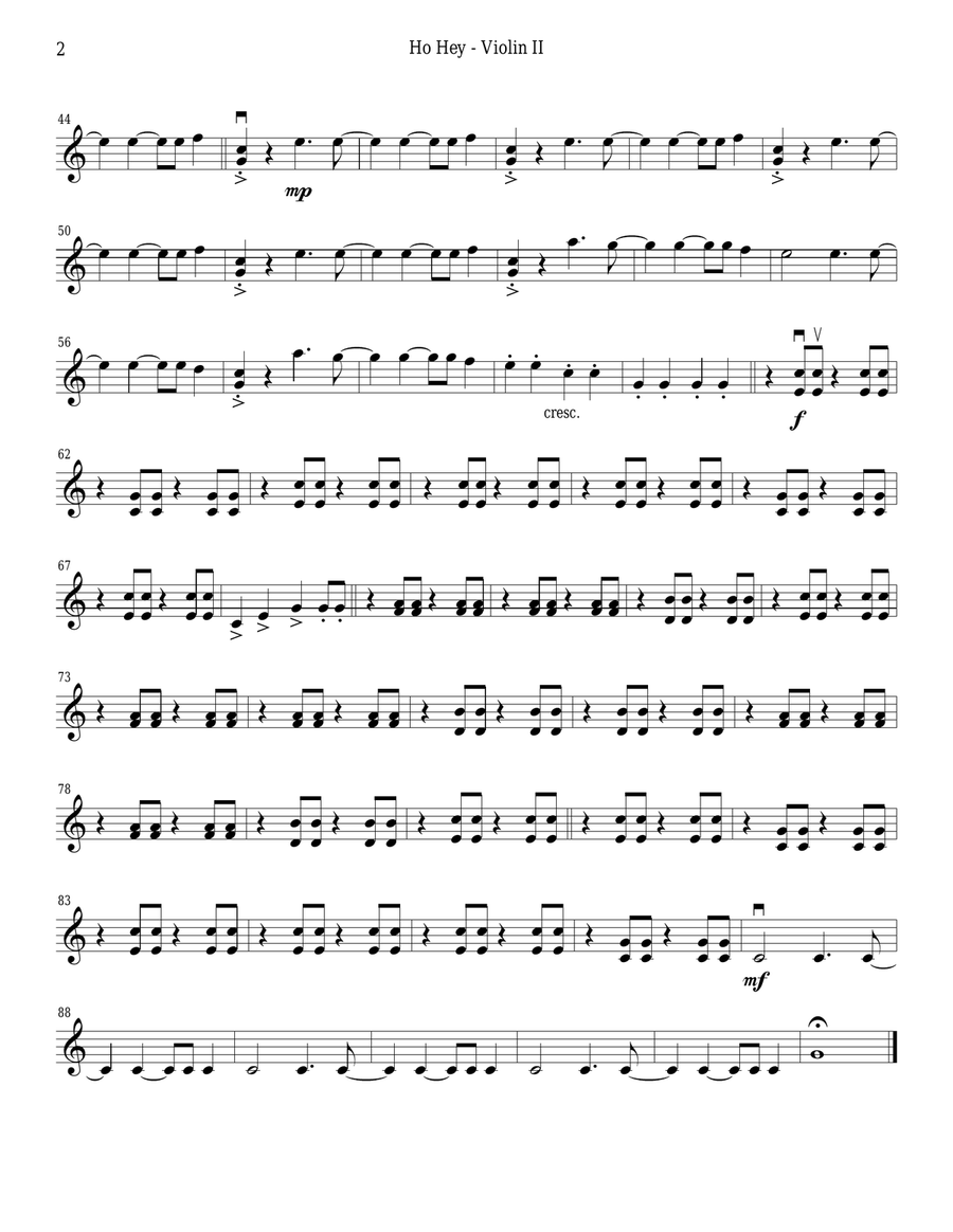 Ho Hey String Quartet scores gallery preview page 4