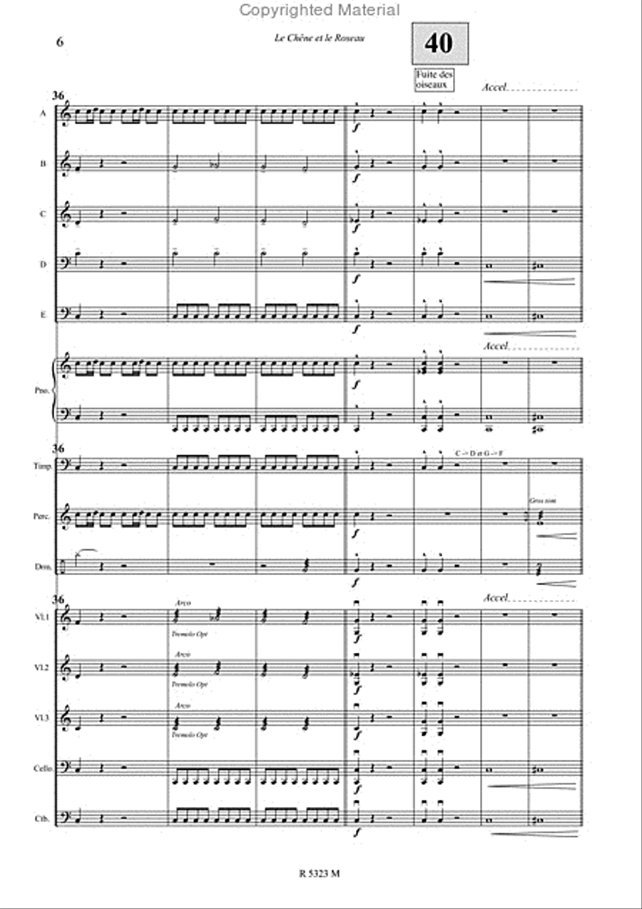 le chene et le roseau Concert Band scores gallery preview page 7