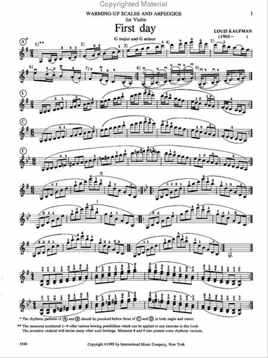 Warming-Up Scales Violin Solo scores gallery preview page 2