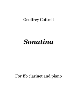 Book cover for Sonatina for Bb clarinet and piano