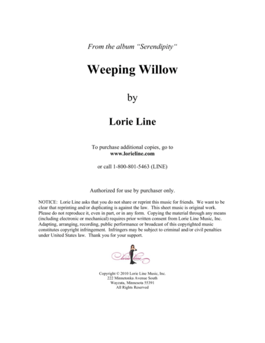 Weeping Willow Piano Solo scores gallery preview page 1