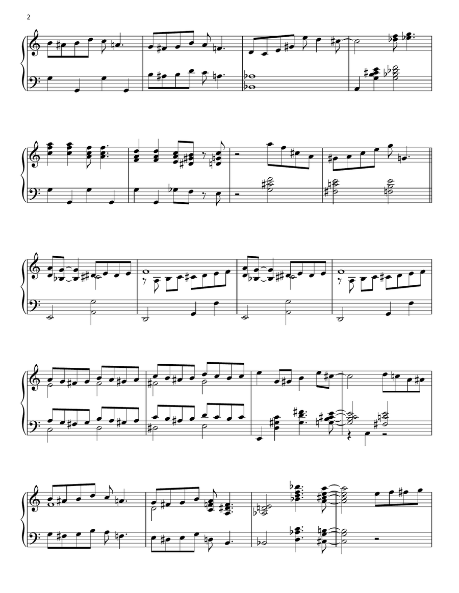 Cheek To Cheek Piano Solo scores gallery preview page 2