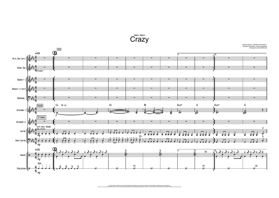 Crazy Saxophone scores gallery preview page 1