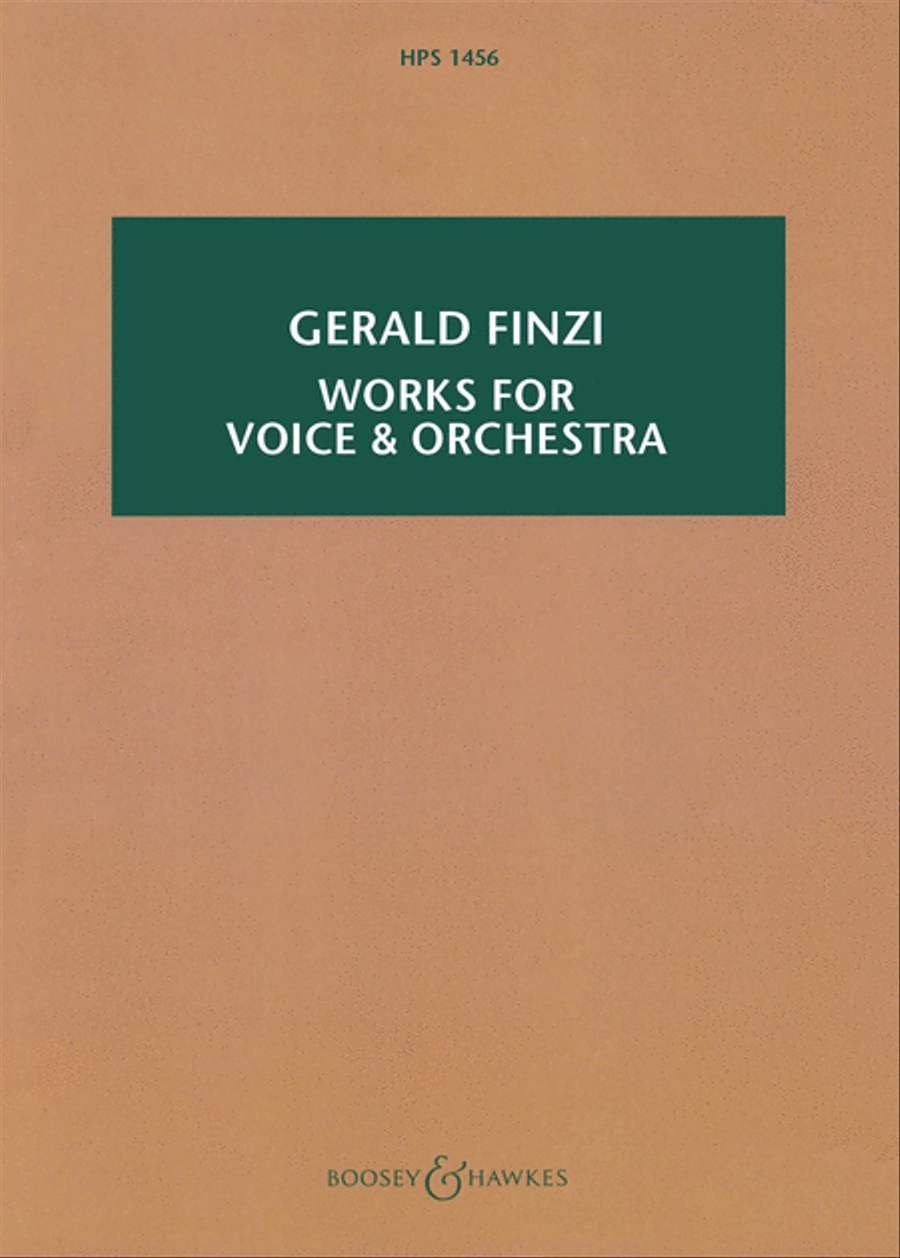 Works for Voice and Orchestra Orchestra scores gallery preview page 1