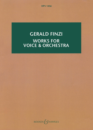 Book cover for Works for Voice and Orchestra
