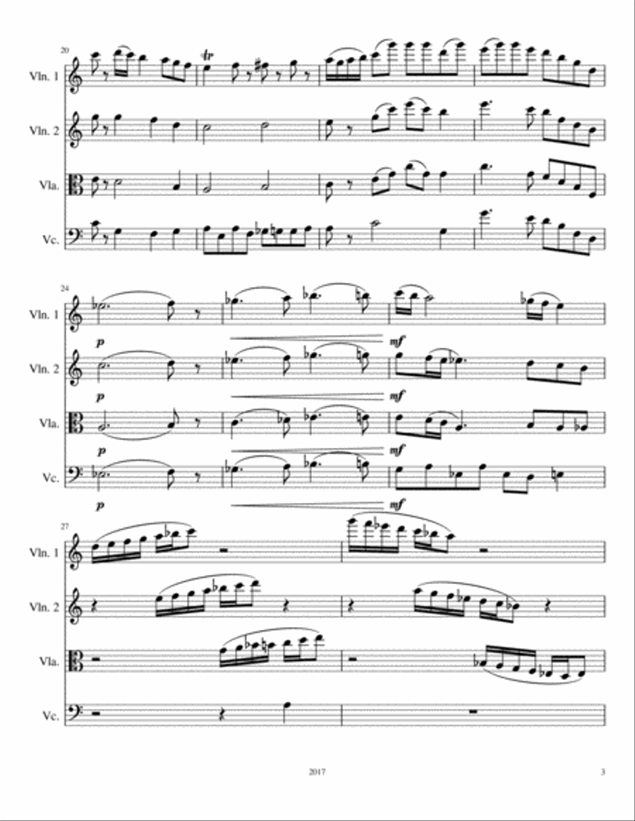 Four Robins (String Quartet) image number null