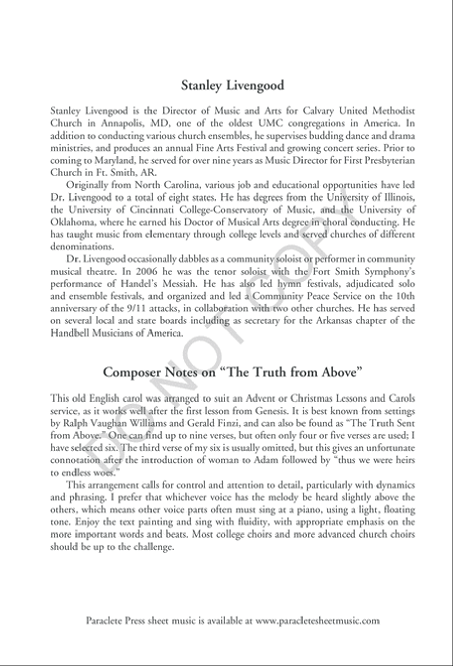 The Truth from Above 4-Part scores gallery preview page 3