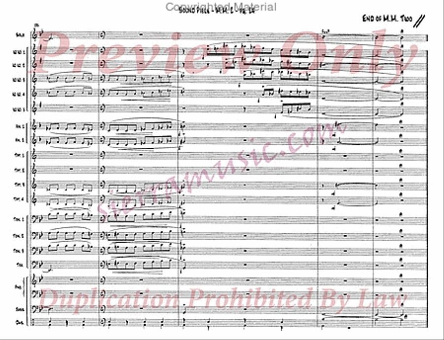 Sound Piece For Jazz Orchestra Big Band scores gallery preview page 25