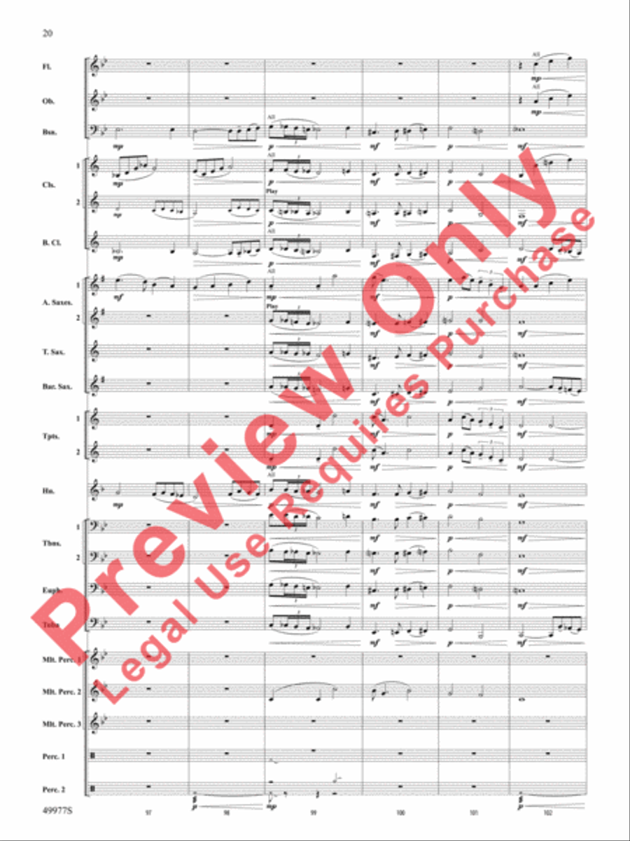 Tha Mi Sgìth Concert Band scores gallery preview page 21
