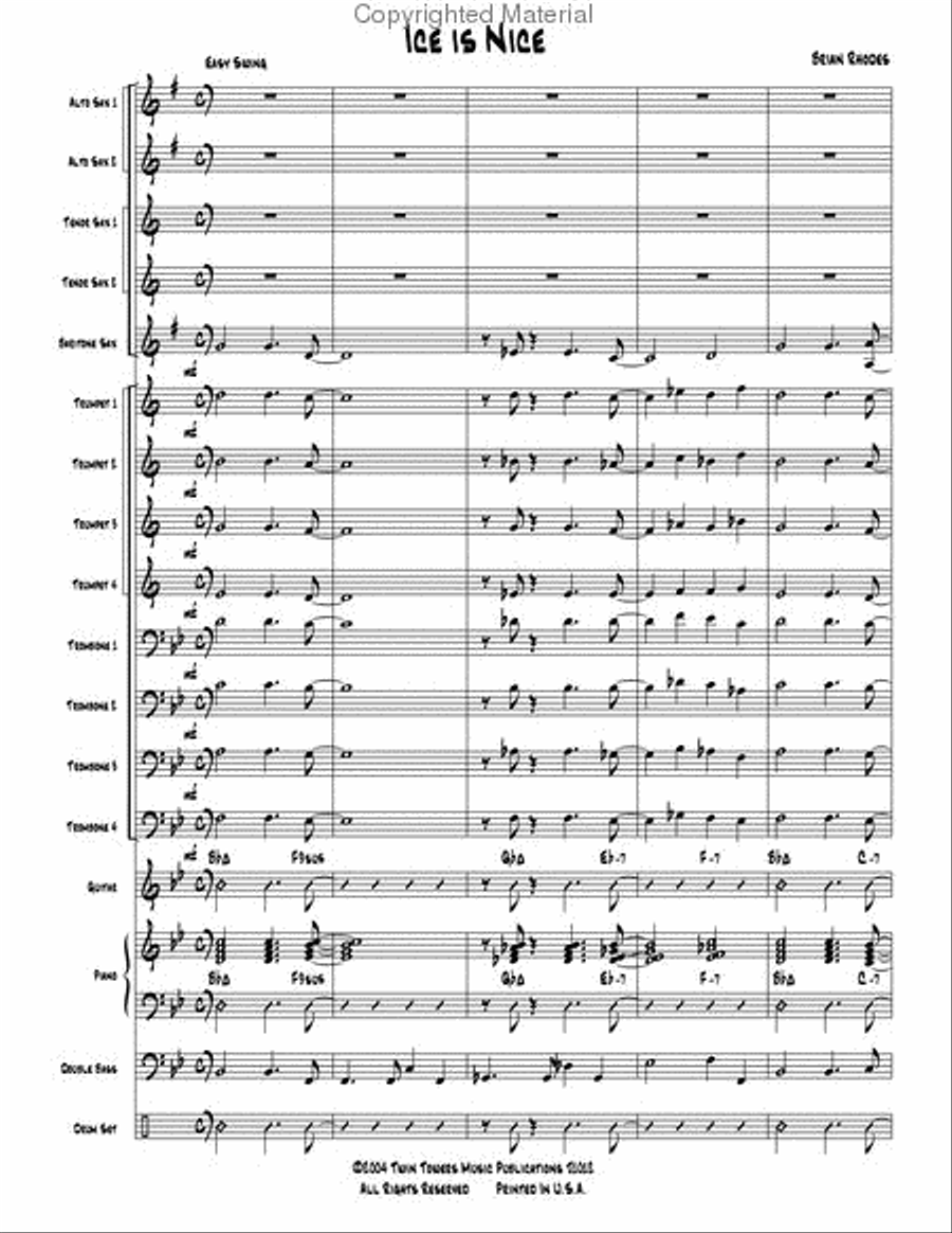 Ice is Nice Jazz Ensemble scores gallery preview page 3