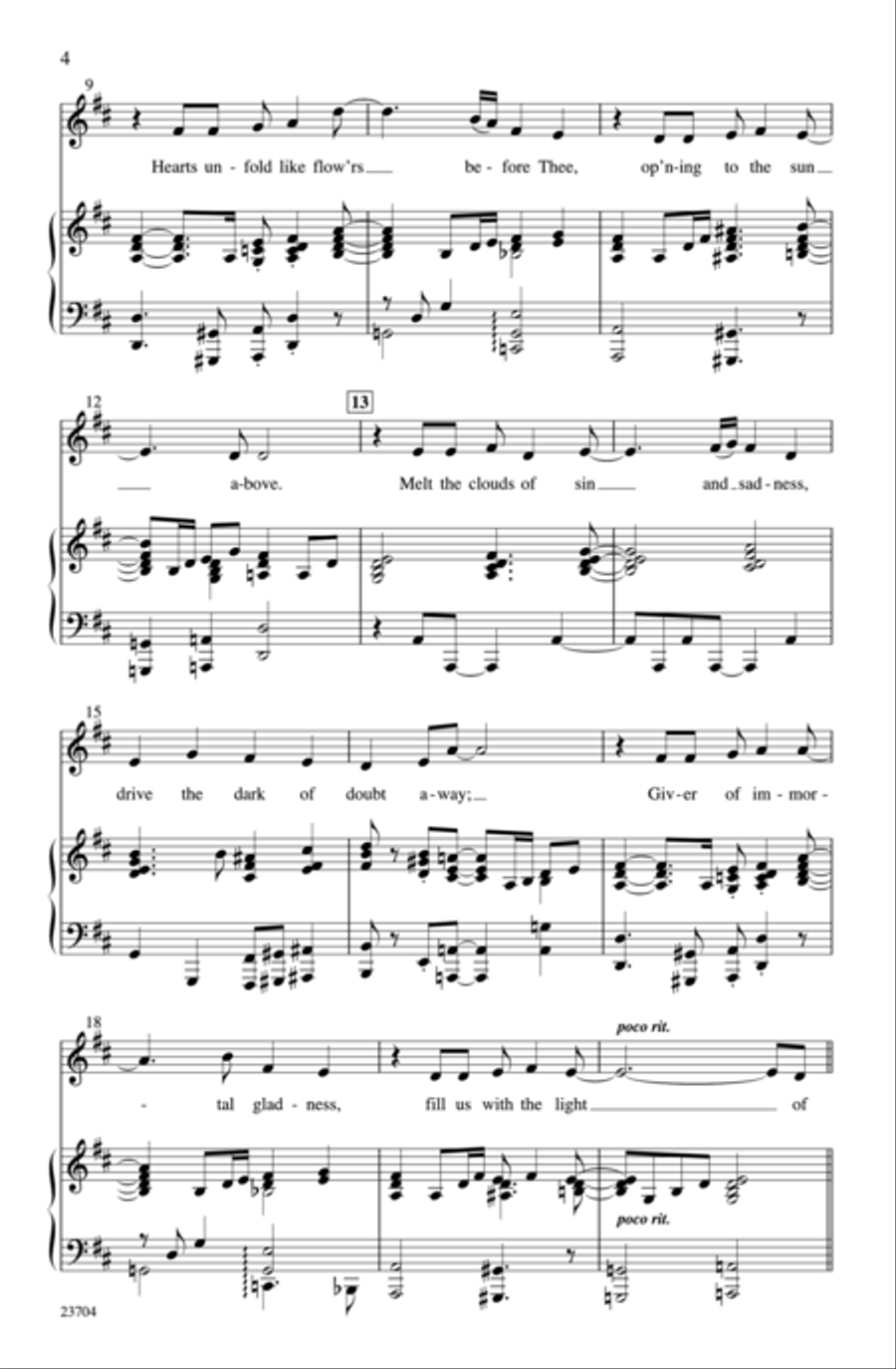 Joyful, Joyful, We Adore Thee 2-Part scores gallery preview page 3