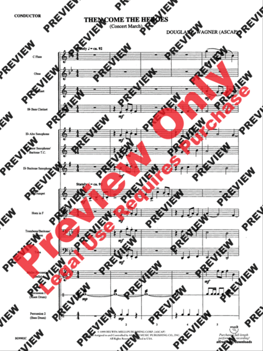 Then Come the Heroes Then Come the Heroes Concert Band scores gallery preview page 3