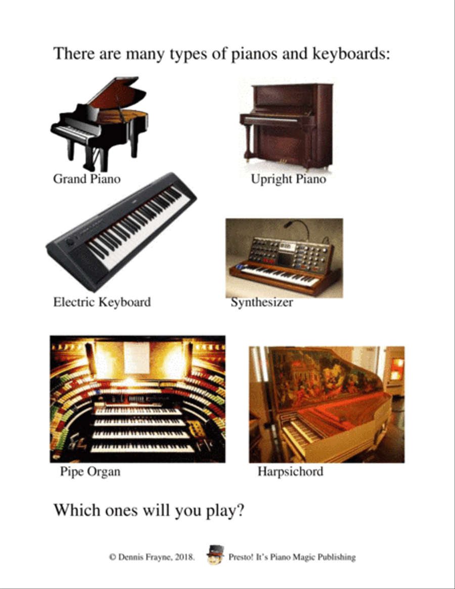 Hot Cross Buns, with Introduction to the Piano (black key notation) Voice scores gallery preview page 2