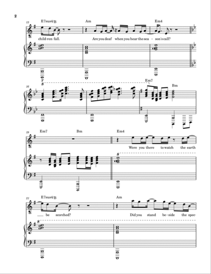 Battlefield Piano, Vocal, Guitar scores gallery preview page 3