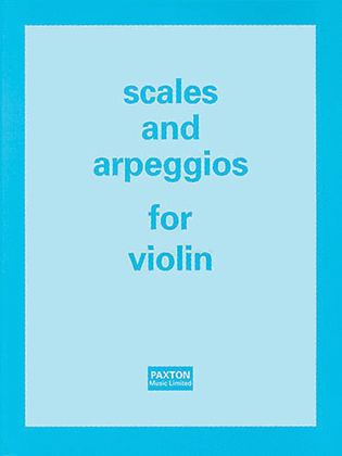 Book cover for Scales and Arpeggios for Violin