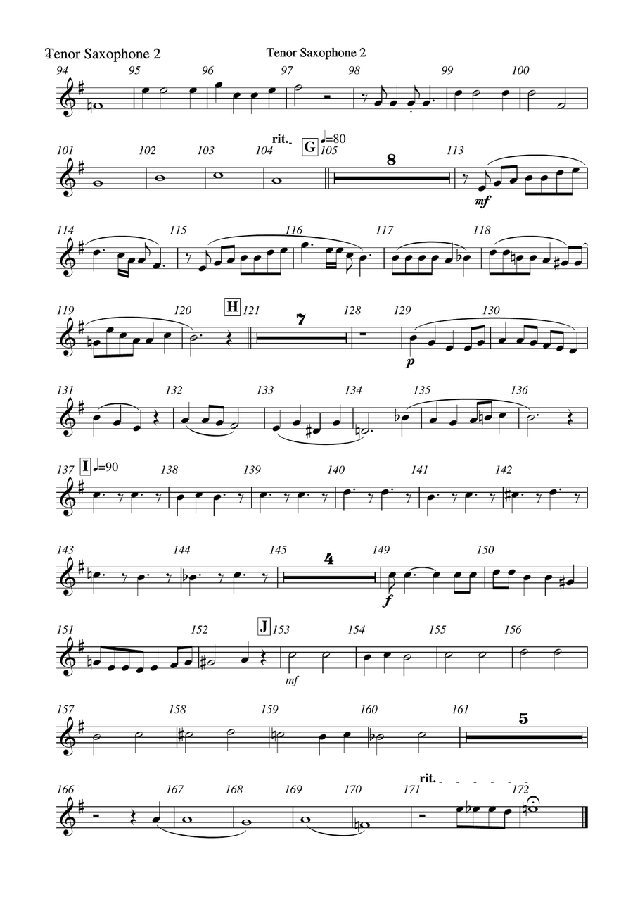 The ballads of Jimmy van Heusen Concert Band scores gallery preview page 2