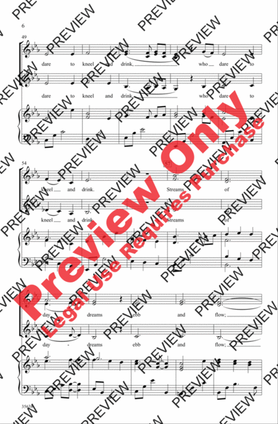 Your Love Was a River Women's Choir scores gallery preview page 5