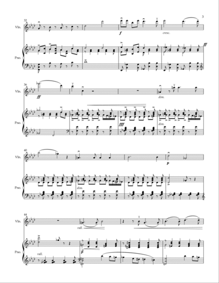 Colombine for Violin and Piano Chamber Music scores gallery preview page 3