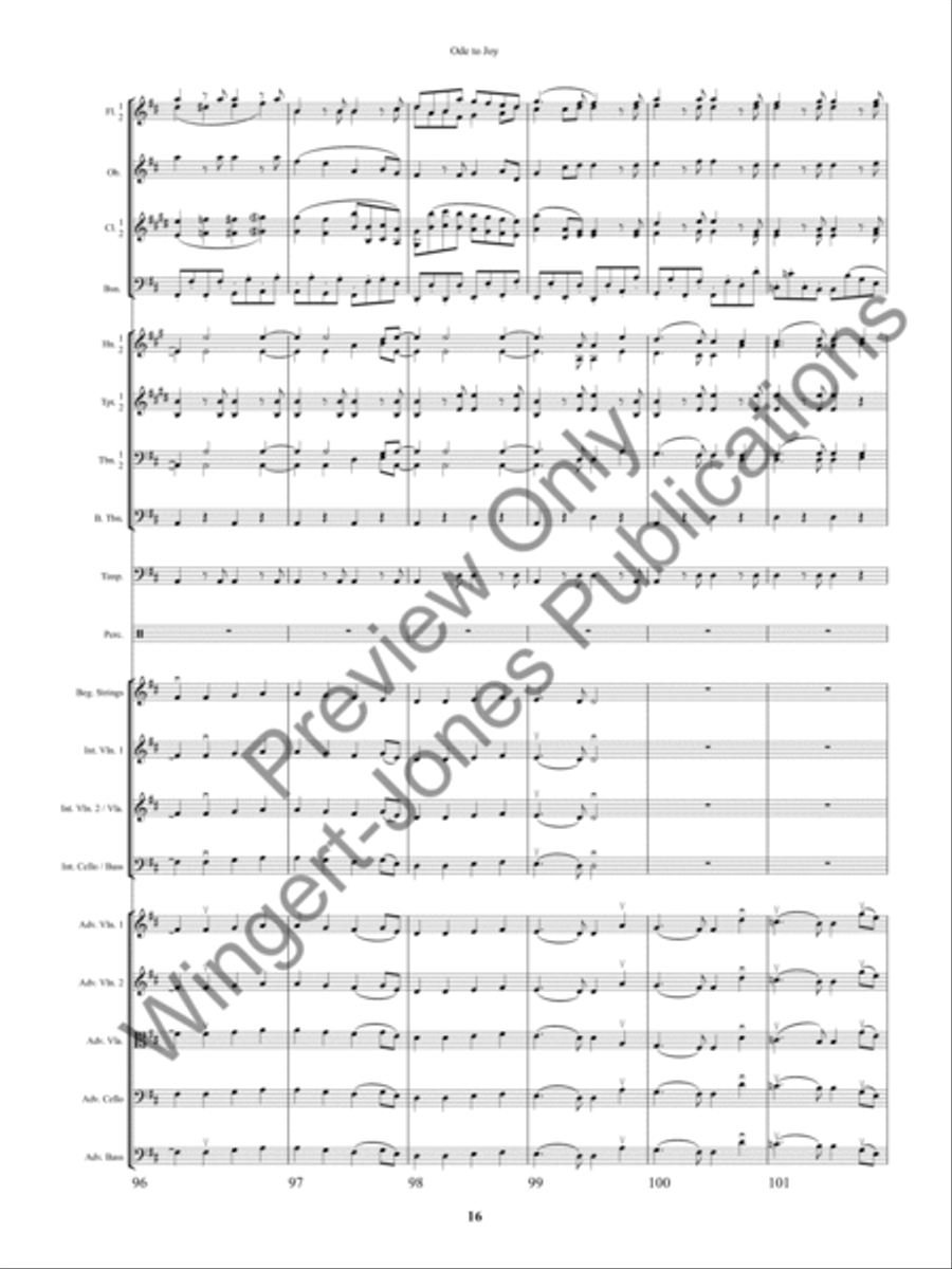 An Ode to Joy Festival Full Orchestra scores gallery preview page 19