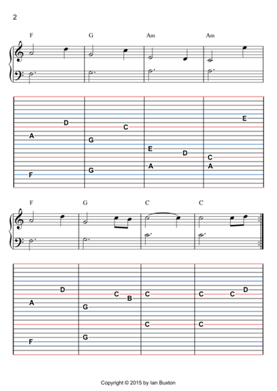 Sheebeg and Sheemore for Celtic or Folk Harp with Chords Celtic Harp scores gallery preview page 2