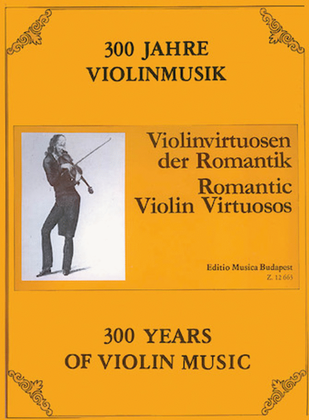 Book cover for Romantic Violin Virtuosos
