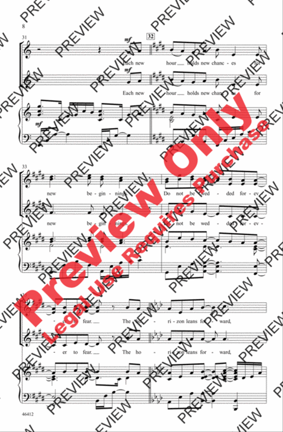 On the Pulse of Morning Women's Choir scores gallery preview page 8