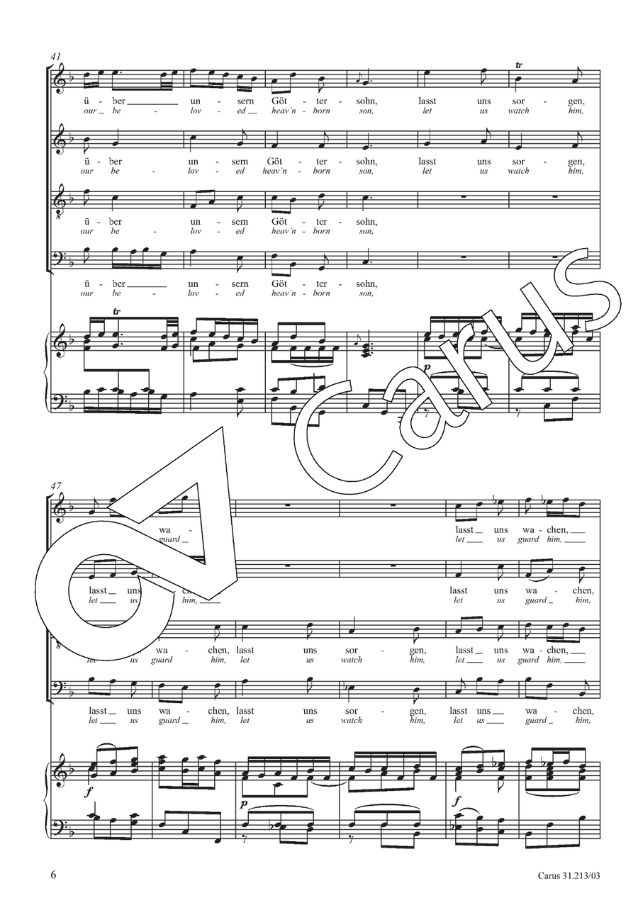 Let us watch him, let us guard him 4-Part scores gallery preview page 7