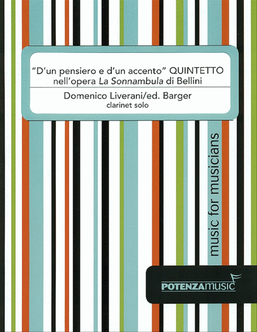 "D'un pensiero e d'un accento" Quintetto nell'opera La Sonnambula di Bellini