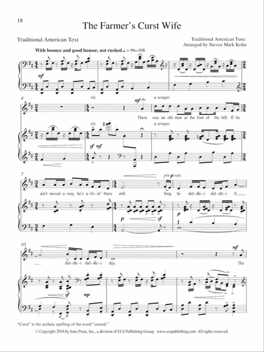 The Farmer's Curst Wife Medium Voice scores gallery preview page 2