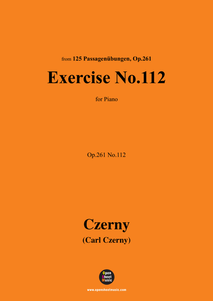 C. Czerny-Exercise No.112,Op.261 No.112 image number null
